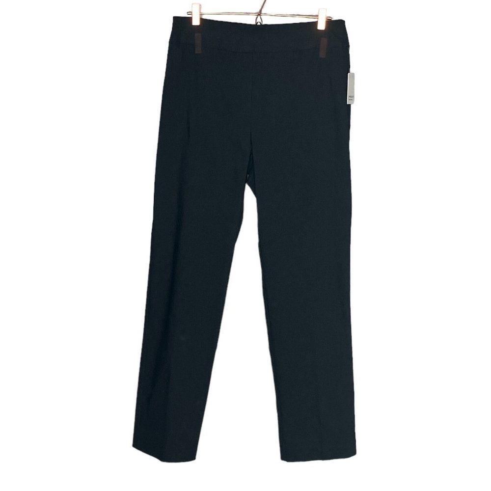 New Prescott New York 16 Dark Gray Stretch Pull On Straight‎ Leg Pants Dia & Co